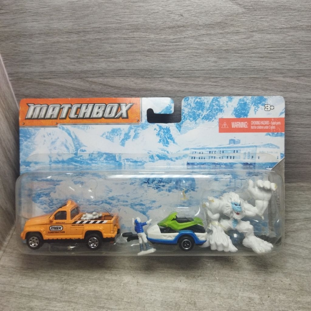 matchbox hitch and haul jeep snow attack