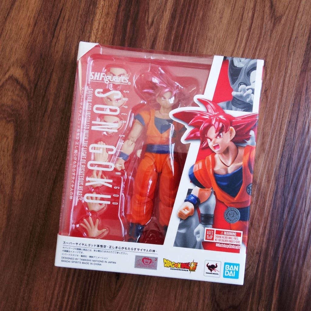 SHF Son Goku Super Saiyan God (BIB)