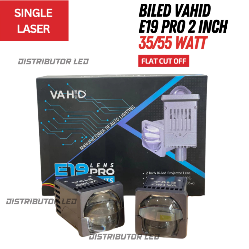 VAHID E19 - MIni Projie Bi-LED E19 Pro Lens E19 Vahid | Mini Laser LED Projector Headlight 35W/55W