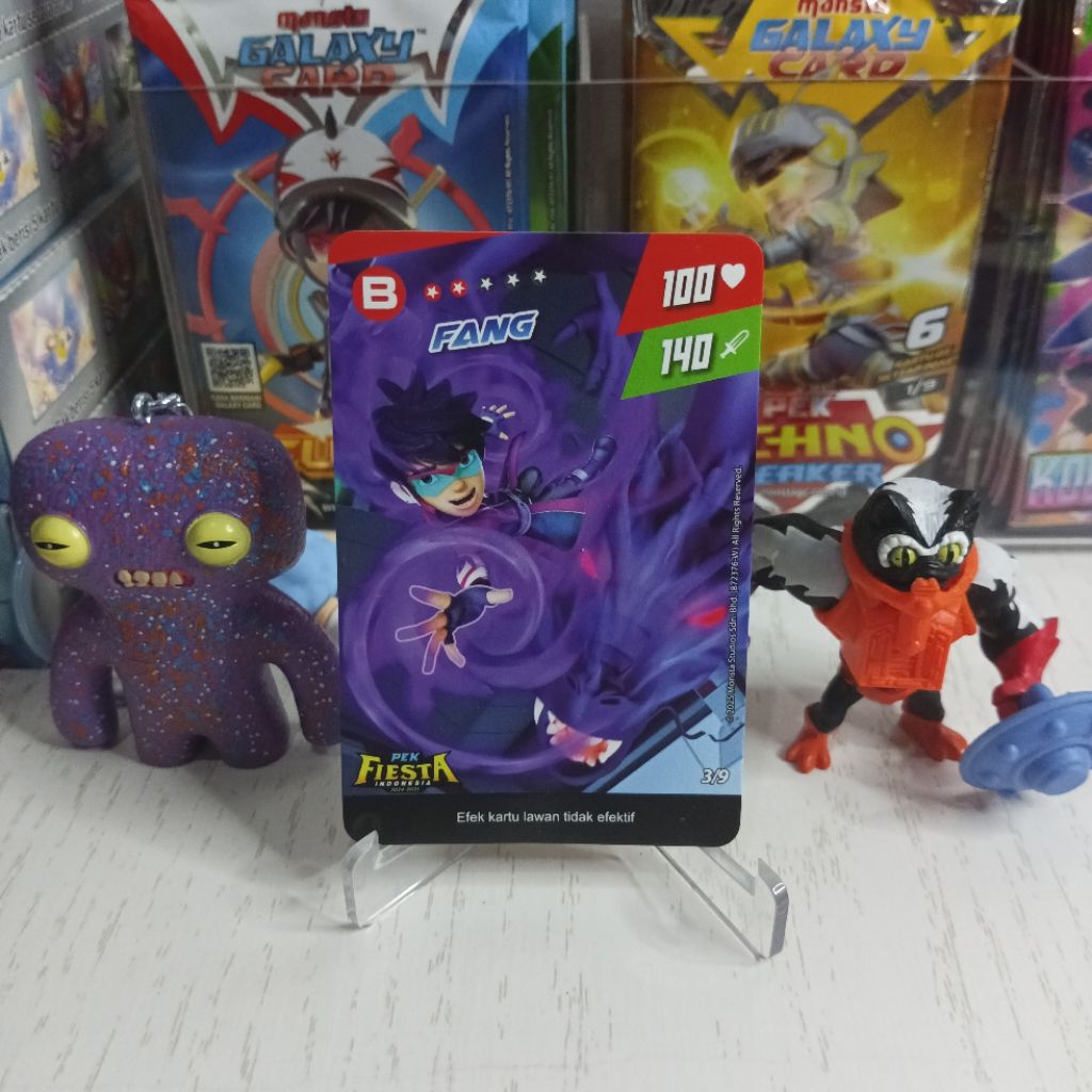 Pek Fiesta Fang Promo Boboiboy Monsta Galaxy Card