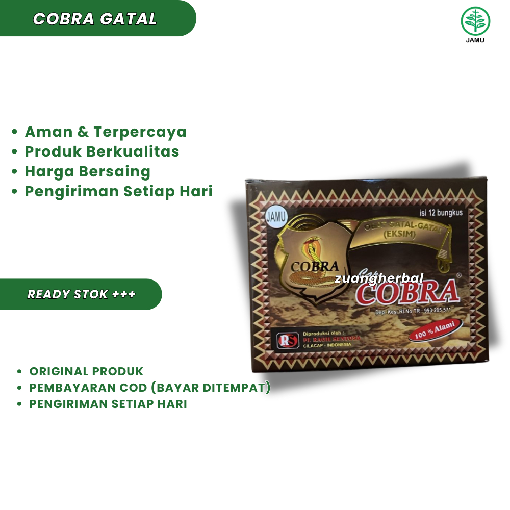 Jamu Cobra Gatal Original 100%