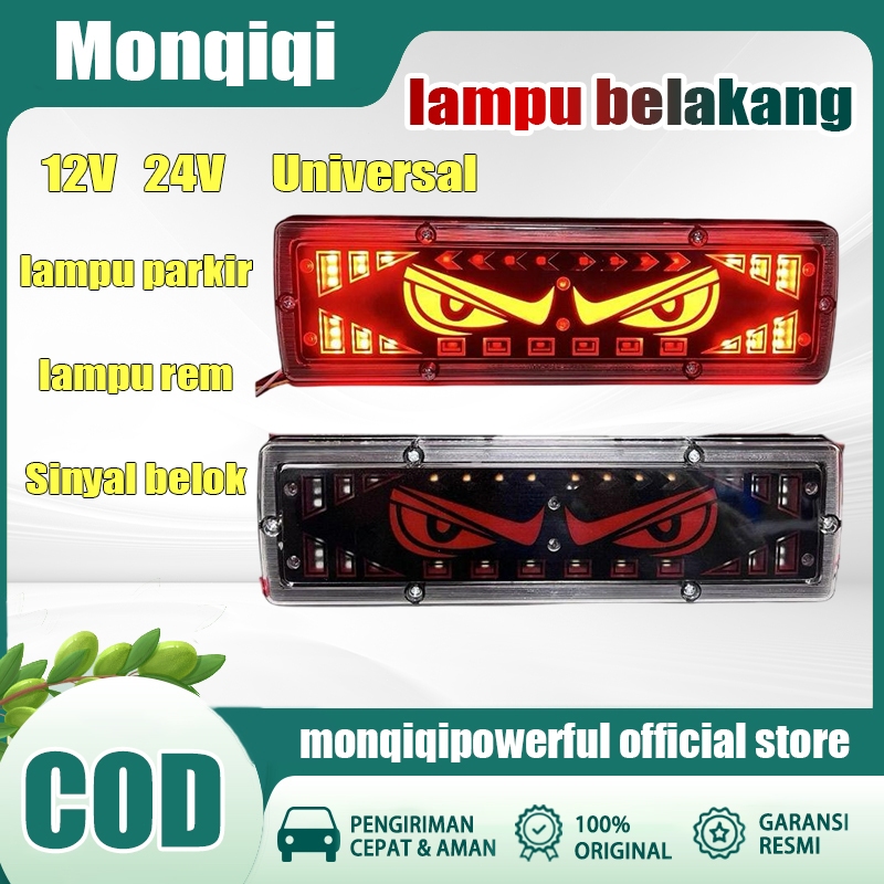 Lampu Parkir Sinyal Belok dan Lampu Mundur LED 12-24V Tahan Air untuk Truk Trailer