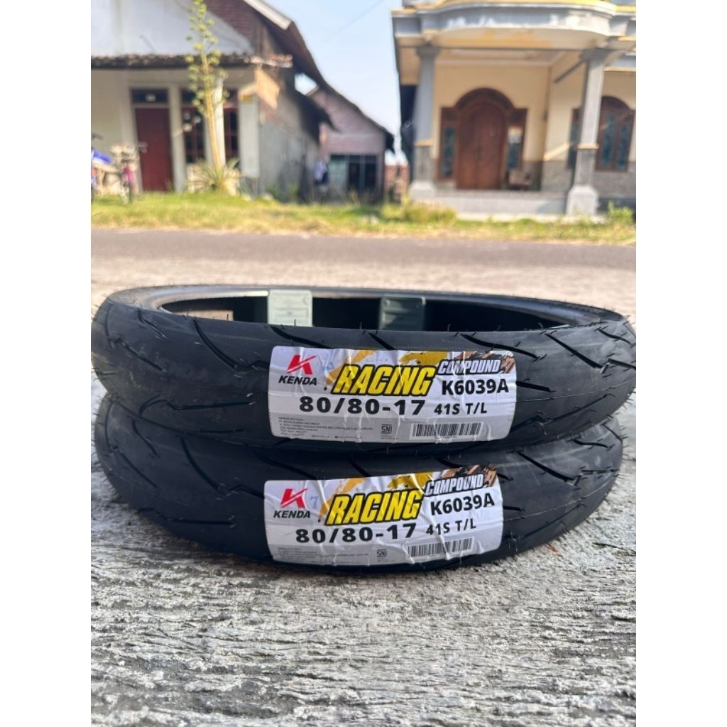 BAN KENDA RACING TUBELESS K6039A 80/80, 90/80, 110/70, 130/70 RING 17