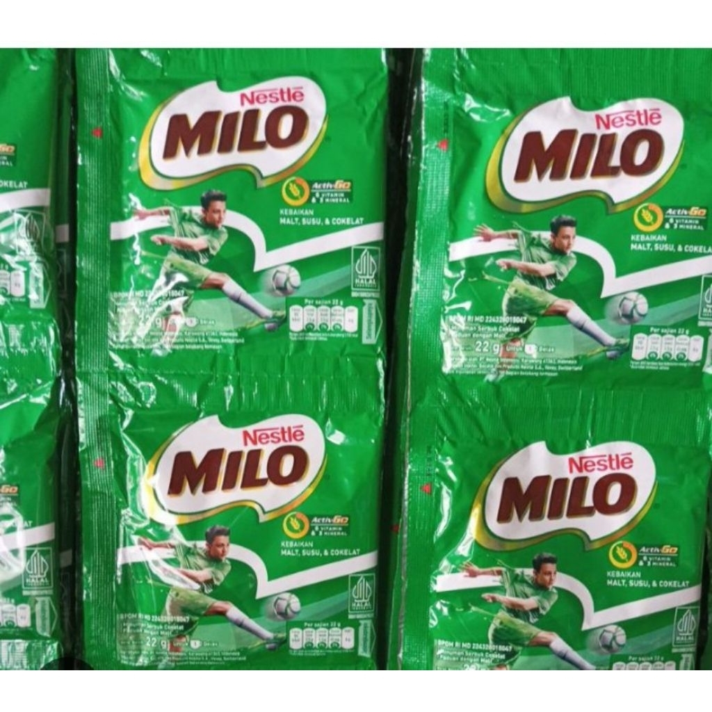 Milo 10 Sachet @ 22 Gr-Susu Coklat Milo