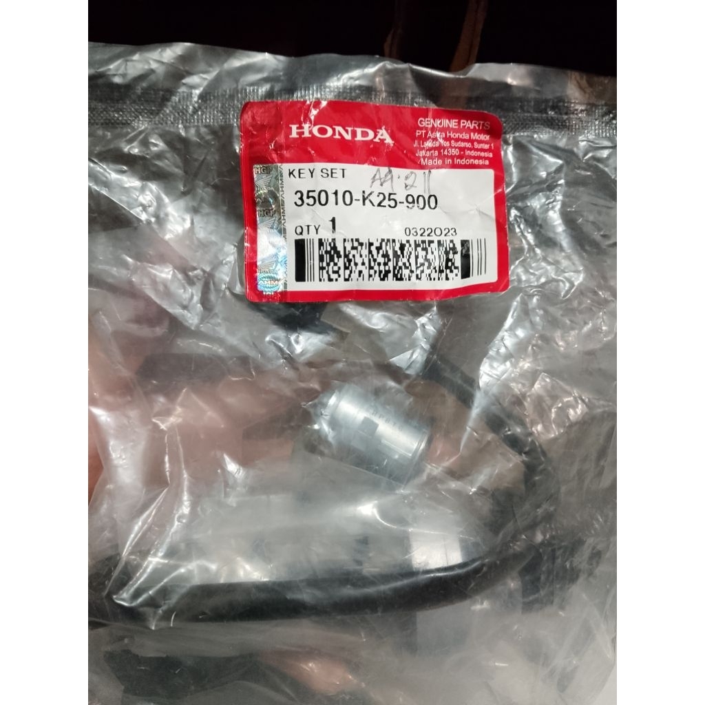 35010K25900 Key Set, Kunci Kotak Honda Beat FI K25 35010-K25-900