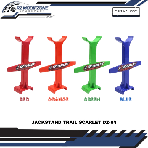 Jackstand Paddock Tengah Standar Motor Trail DZ-04 " Original Scarlet "