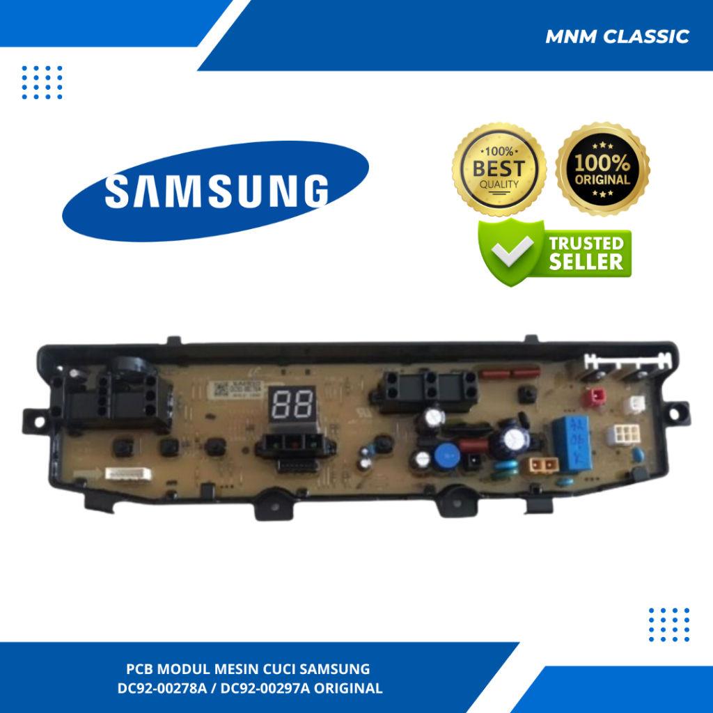 PCB MODUL MESIN CUCI SAMSUNG DC92-00278A / DC92-00297A WA90F4 ORIGINAL