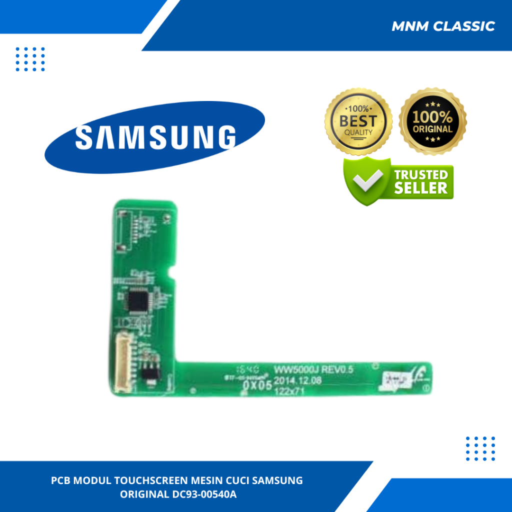 PCB MODUL TOUCHSCREEN MESIN CUCI SAMSUNG WW80J54E0BW ORIGINAL DC93-00540A