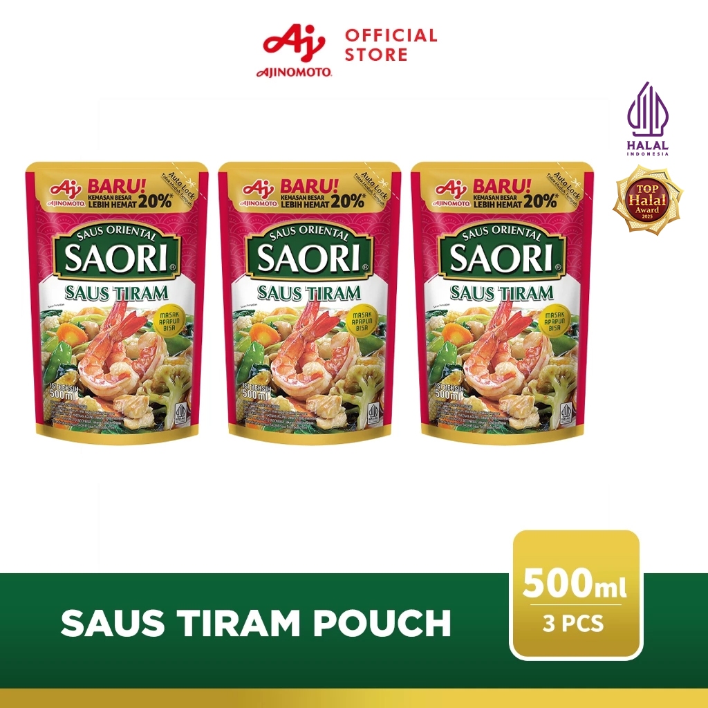 SAORI® Saus Tiram Oriental Oyster Pouch 500ml (3Pcs)