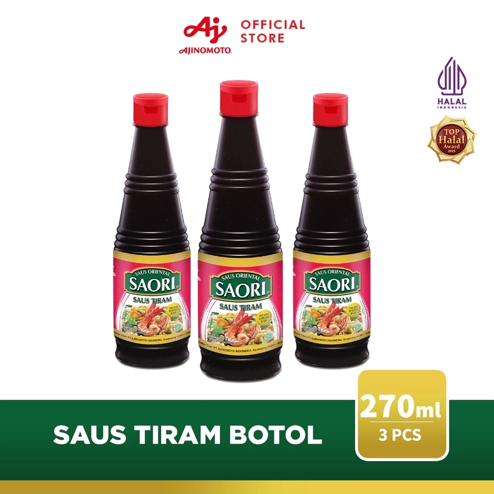 SAORI® Saus Tiram Oriental Oyster Botol 270ml (3 pcs)
