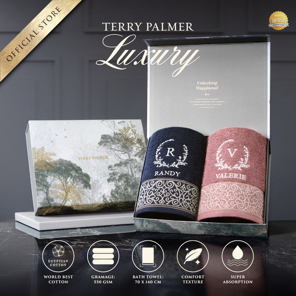 Terry Palmer Luxury - Royale (Handuk Couple Set) / Handuk Seserahan / Kado Pernikahan / Souvenir /