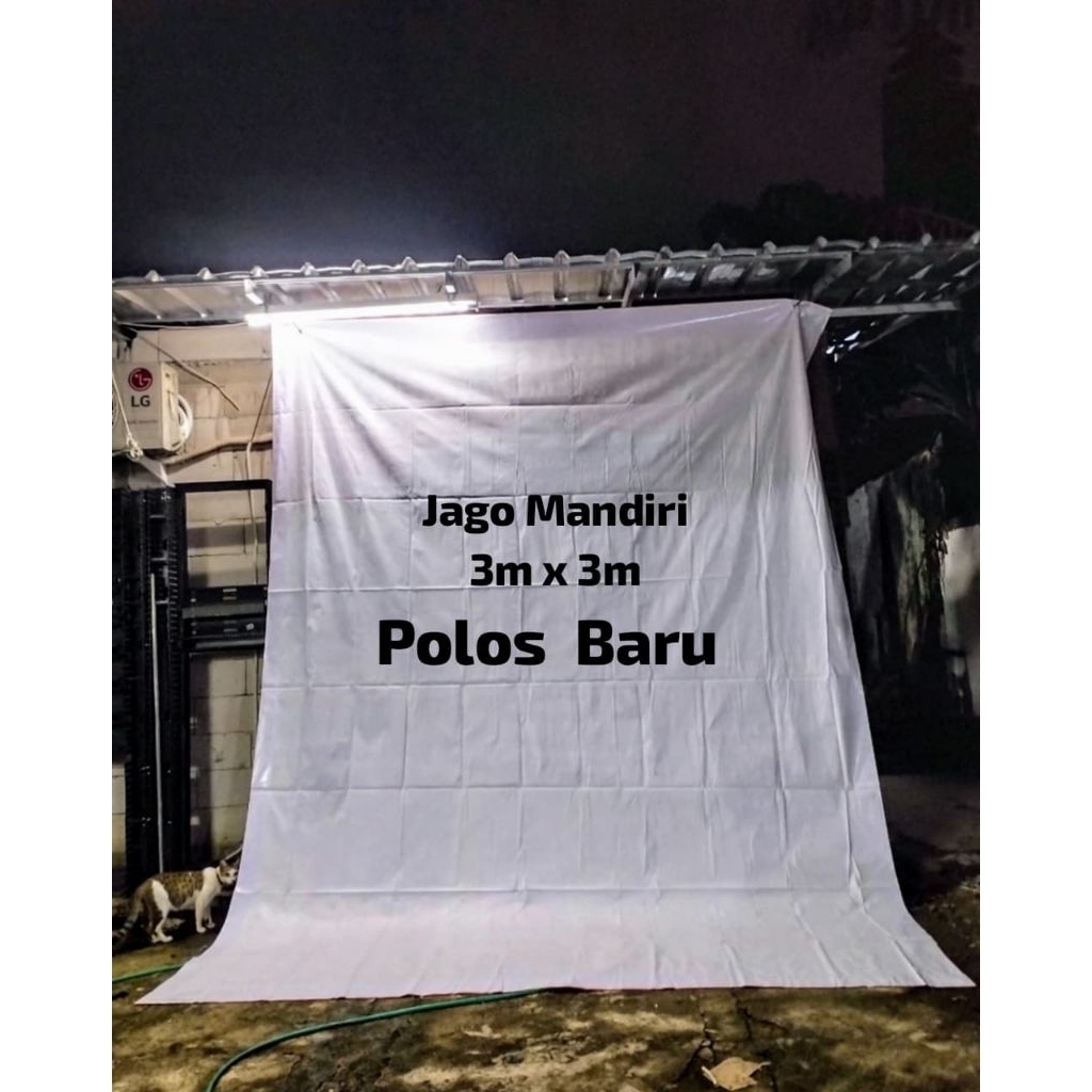 Spanduk/Baliho/Banner BEKAS 3M x 3M Mulus Bersih Polos Tebal