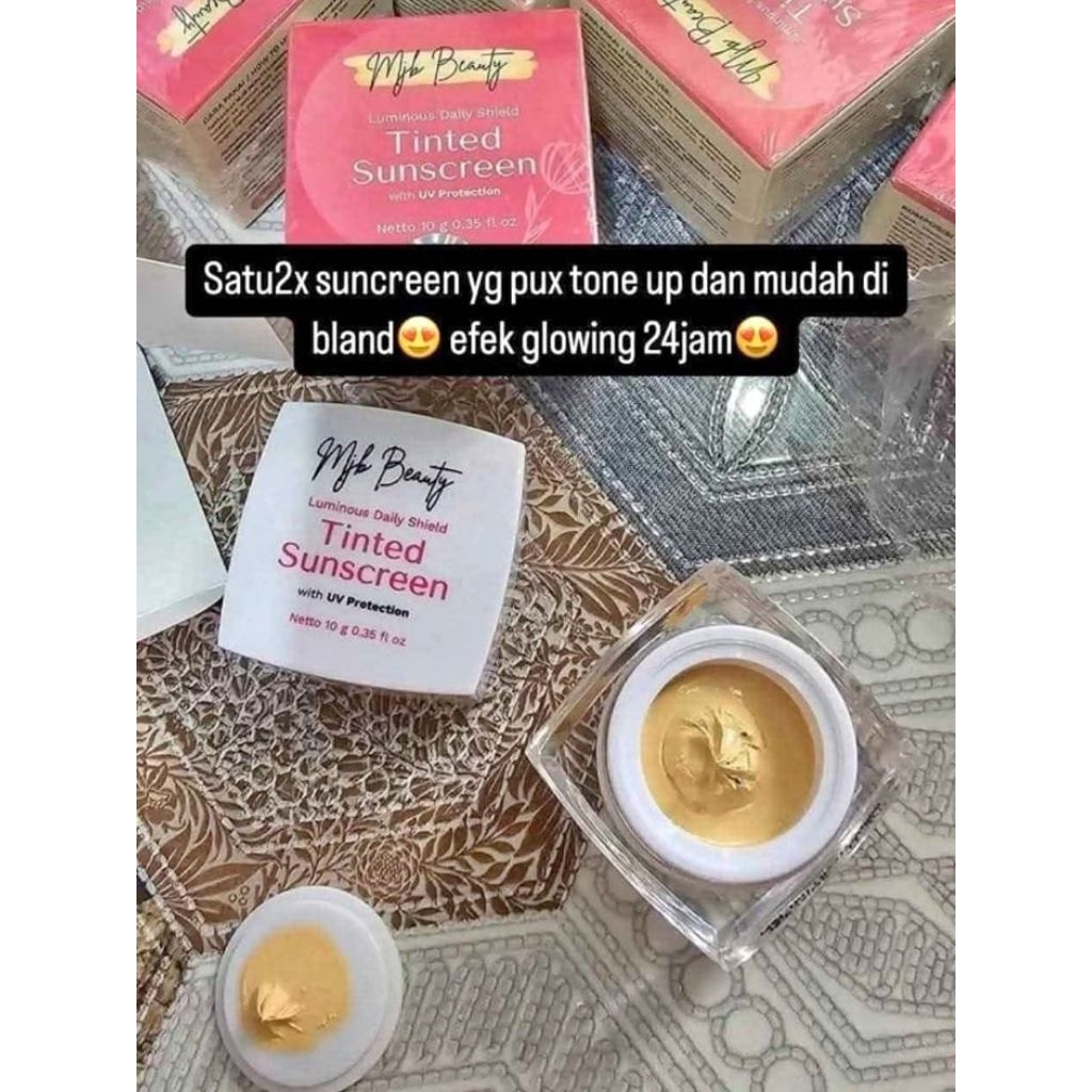 Sunscreen MJb Original Tinted sunscreen mjb beauty original perlindungan dari sinar UVA sebagai peng