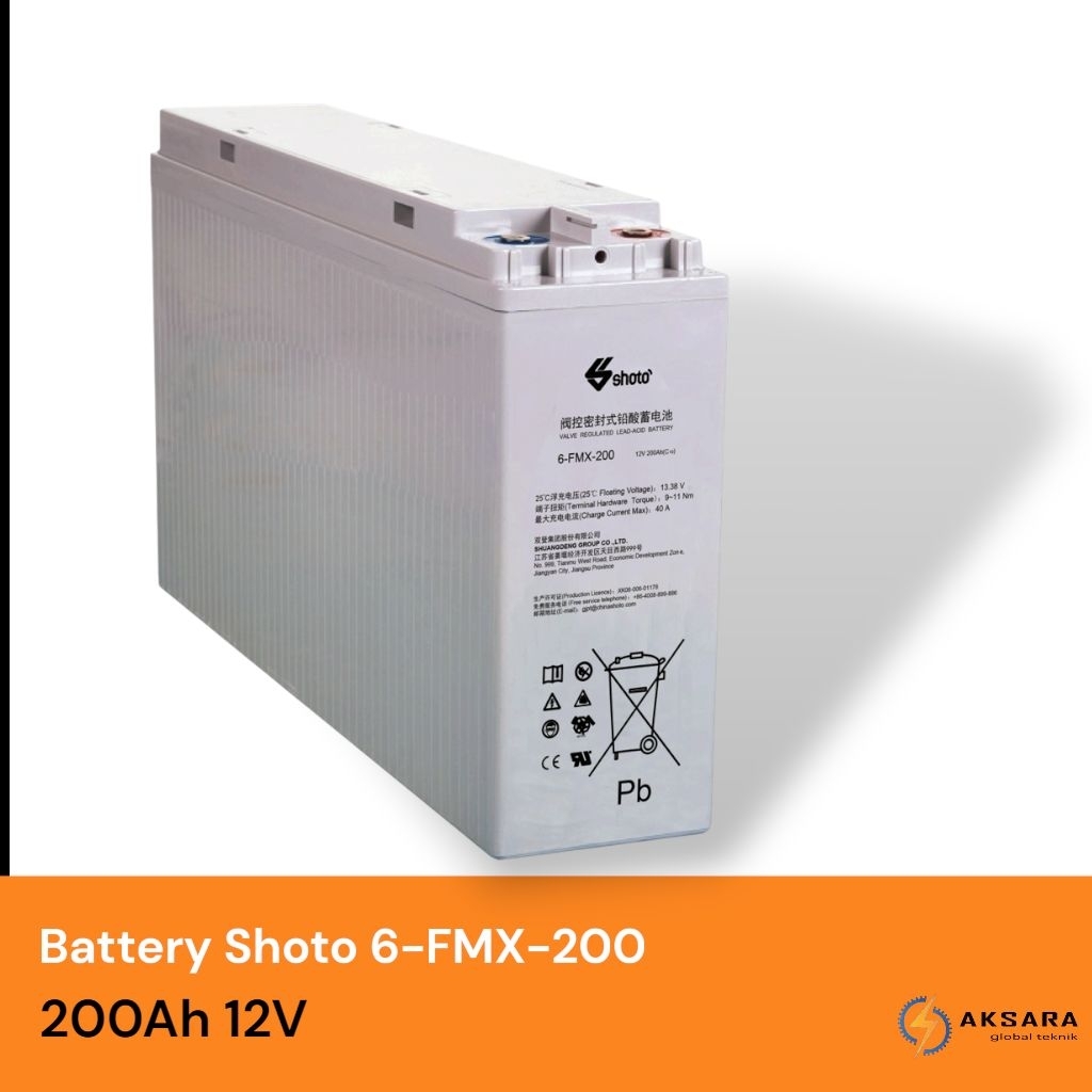 Shoto 6-FMX-200 200Ah 12V support UPS DLL