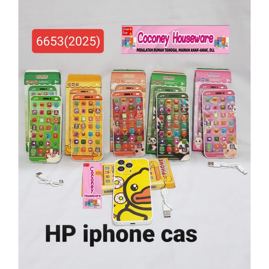 HP Iphone Cas / Hp Mainan Anak-anak / Hp Mainan Bunyi