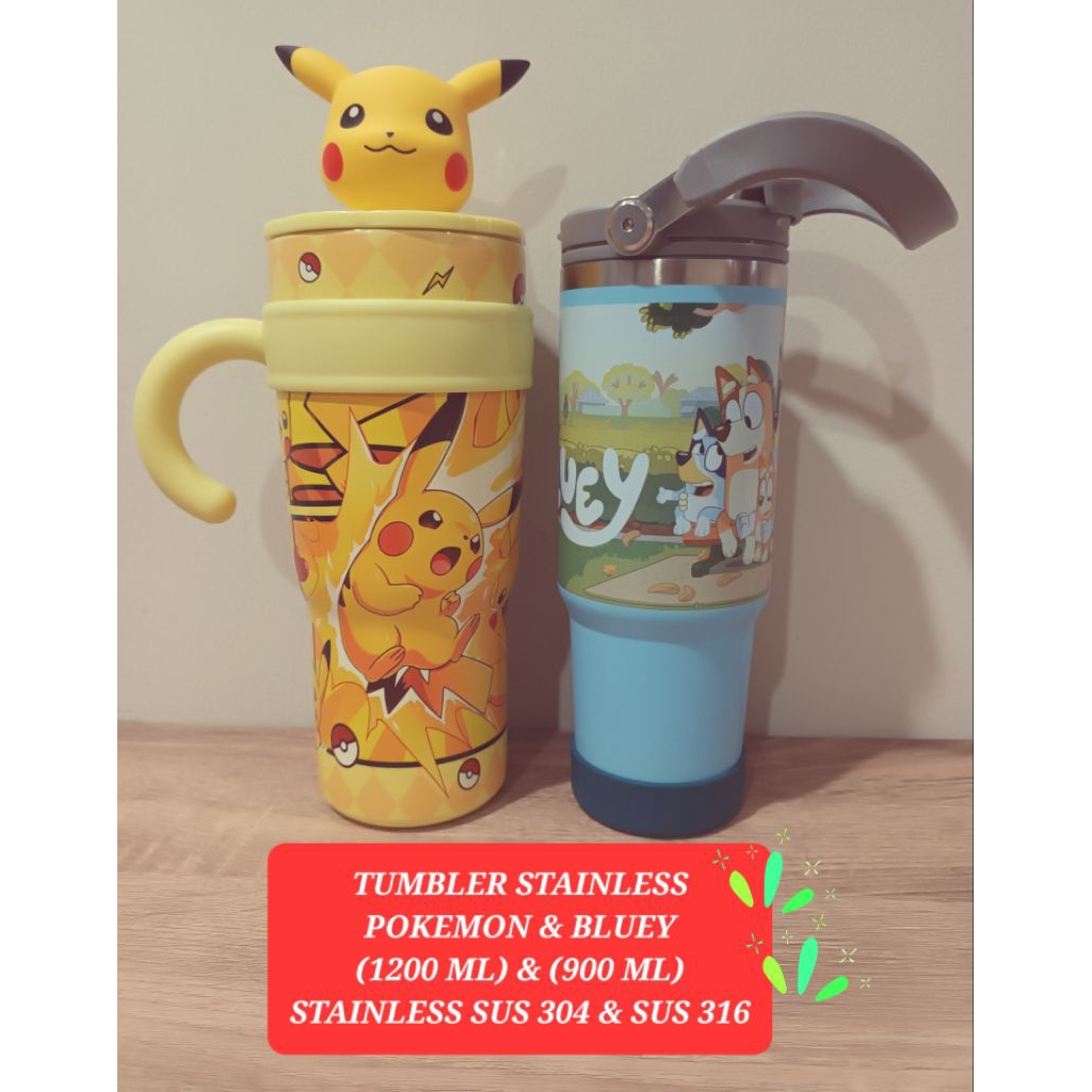 Tumbler stainless bluey tumbler karakter stainless bluey tumbler botol minum anak bluey botol minum 