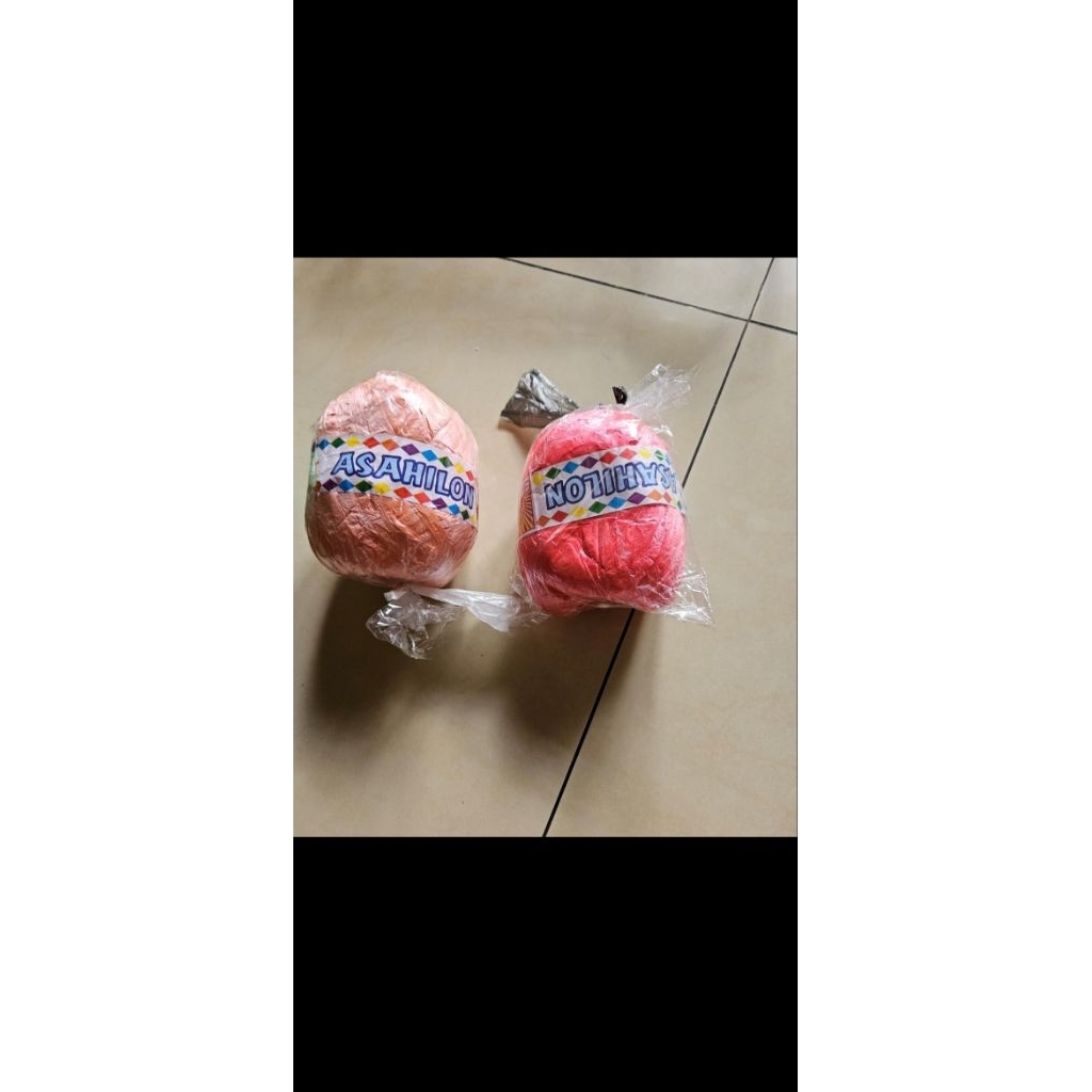 Asahilon tali rafia rajut