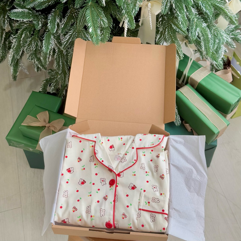 Lou Pyjamas - Hampers Natal | Piyama Korea | Baju Tidur Wanita | Piyama Wanita | Baju Tidur Cewek