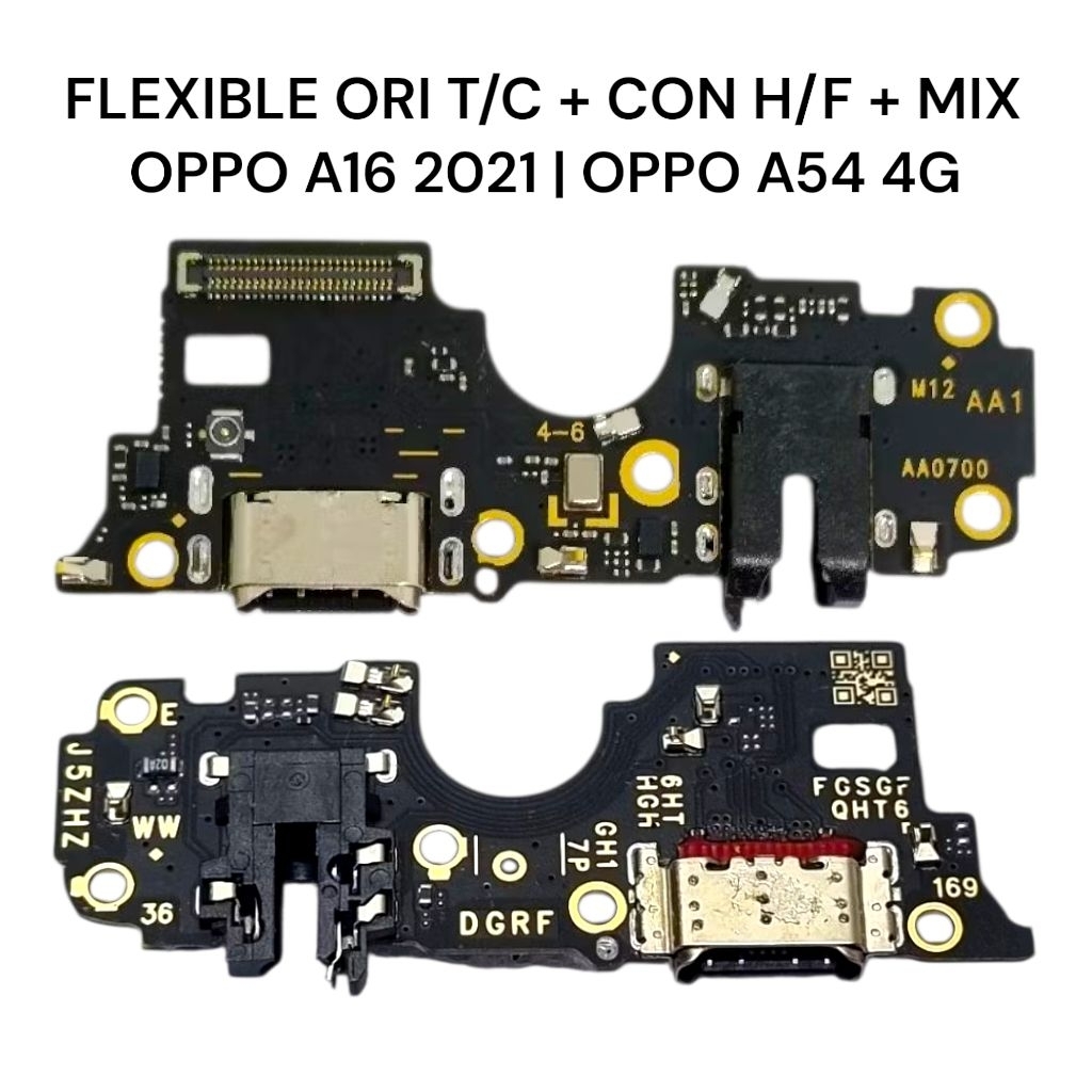 HP OPPO A16 2021| OPPO A54 4G FLEXILBE ORI CON T/C + CON H/F + MIC | PAPAN CAS ORIGINAL
