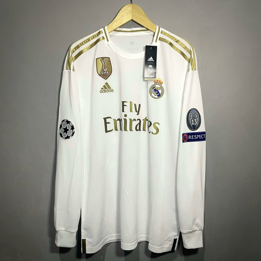 Jersey Original Real Madrid Home 2019/2020 LongSleeve Sergio Ramos - L