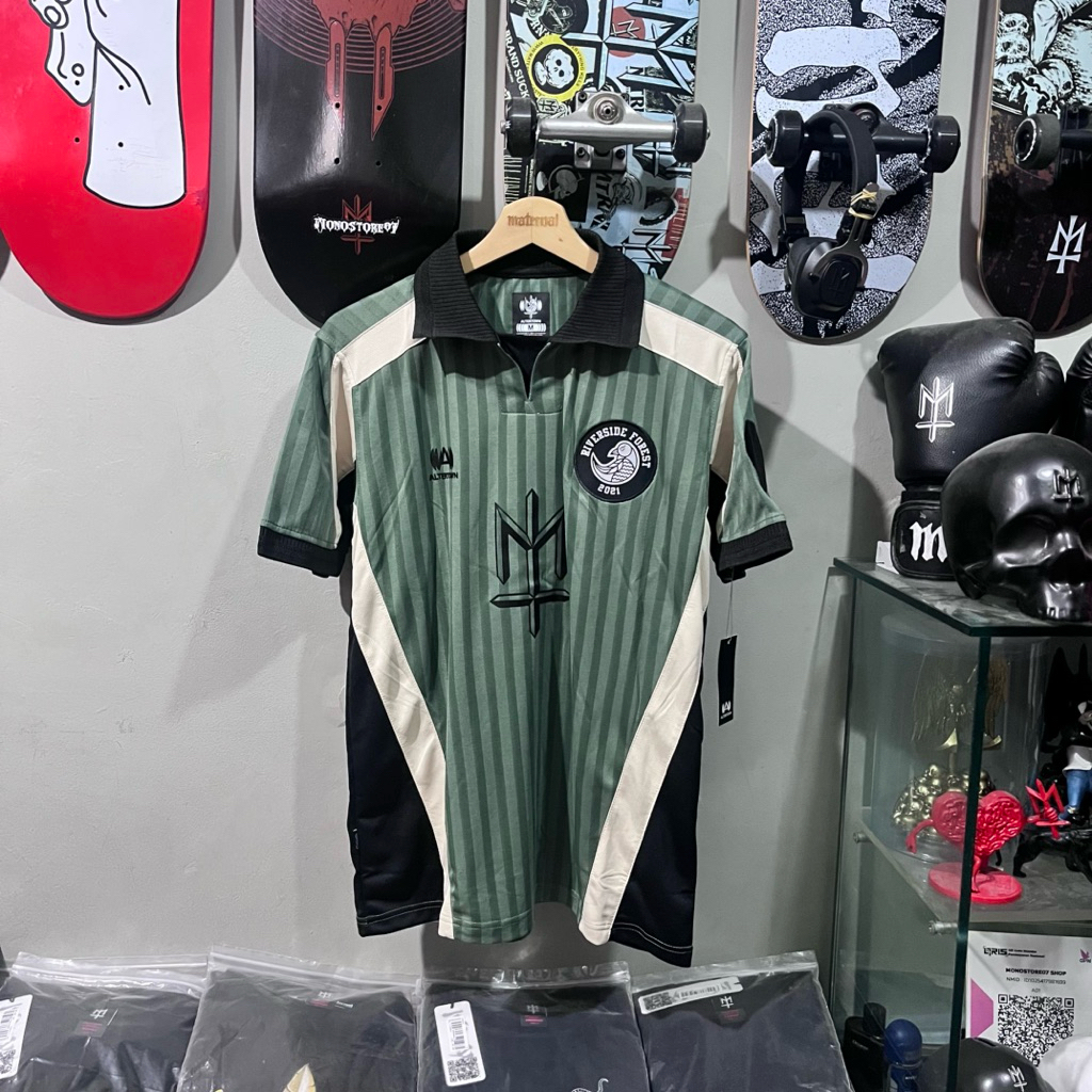 jersey MATERNAL x RIVERSIDE FOREST home - olive , cream