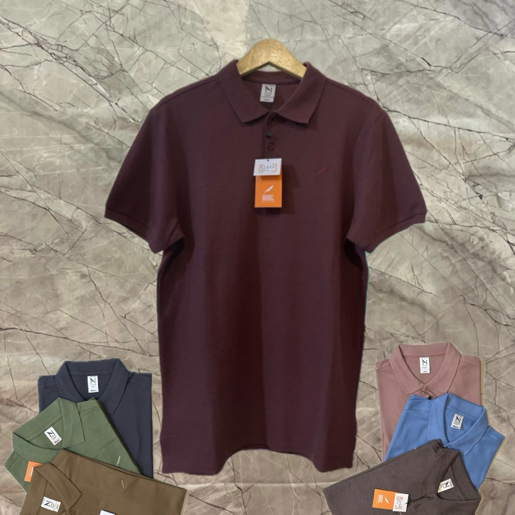 KAOS POLO NITROGEN BAHAN LACOST READY 2 warna