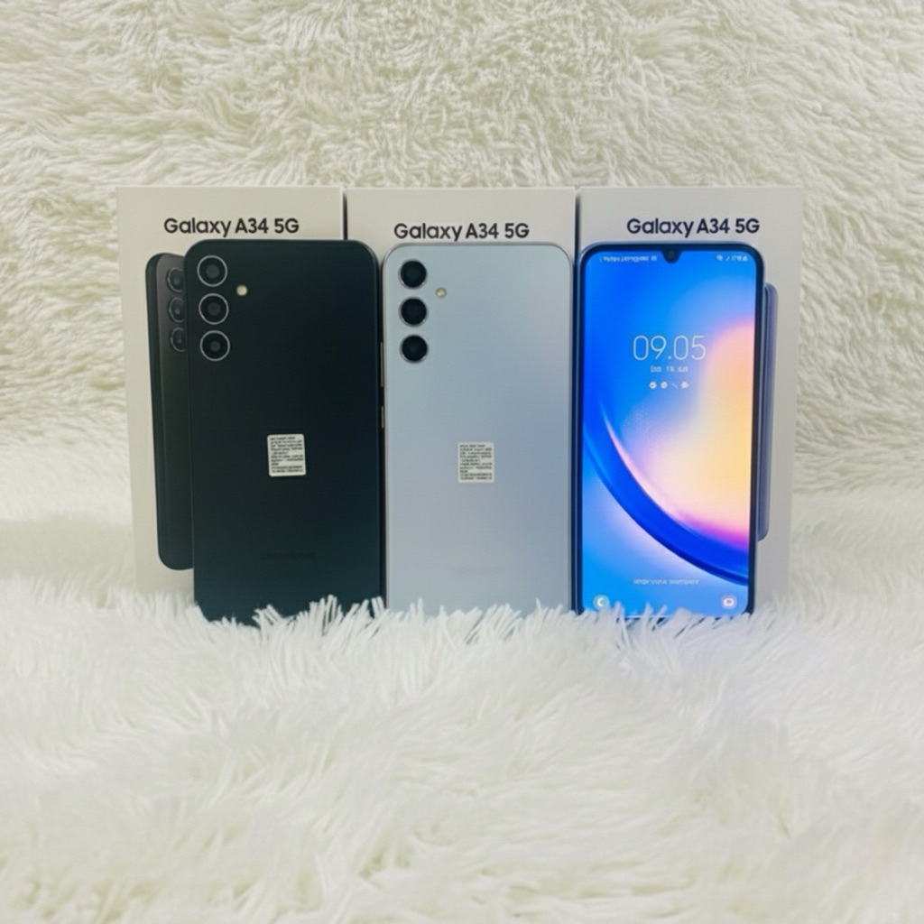 Samsung Galaxy A34 5G Ram 8/128Gb | 8/256Gb Samsung Galaxy A34 5G Second Termurah Ex Garansi Resmi S
