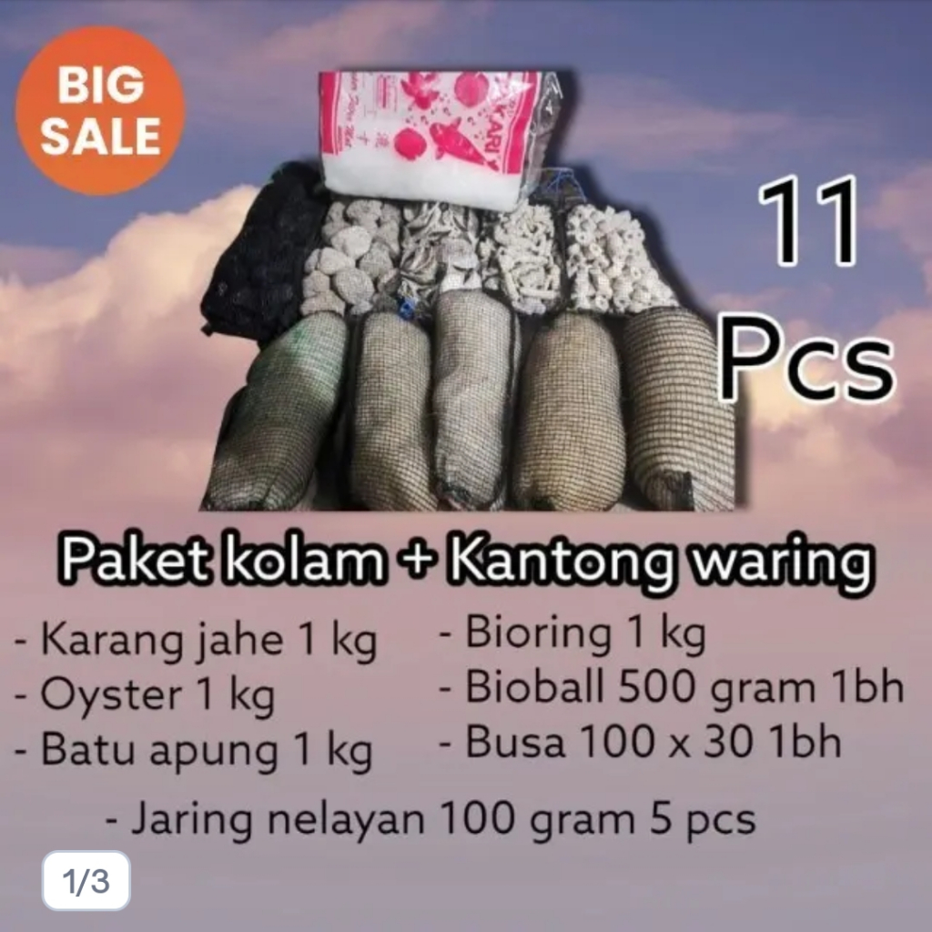 Paket media filter koi siap pakai / paket media filter kolam ikan / paket media filter kolam koi / p