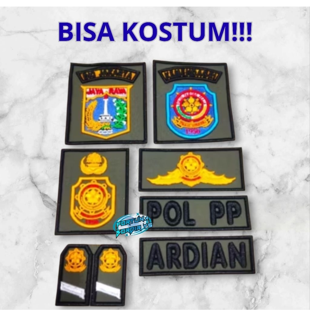Bordir Atribut Satpol PP Timbul Terbaru Bisa
Custom