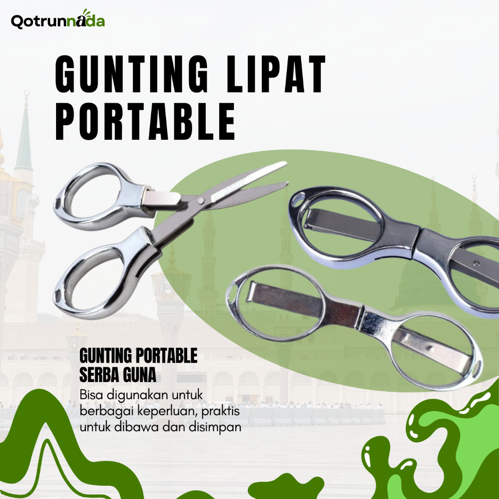 Gunting Lipat Portable Haji Umroh | Gunting Tahallul Serbaguna Praktis & Ringan