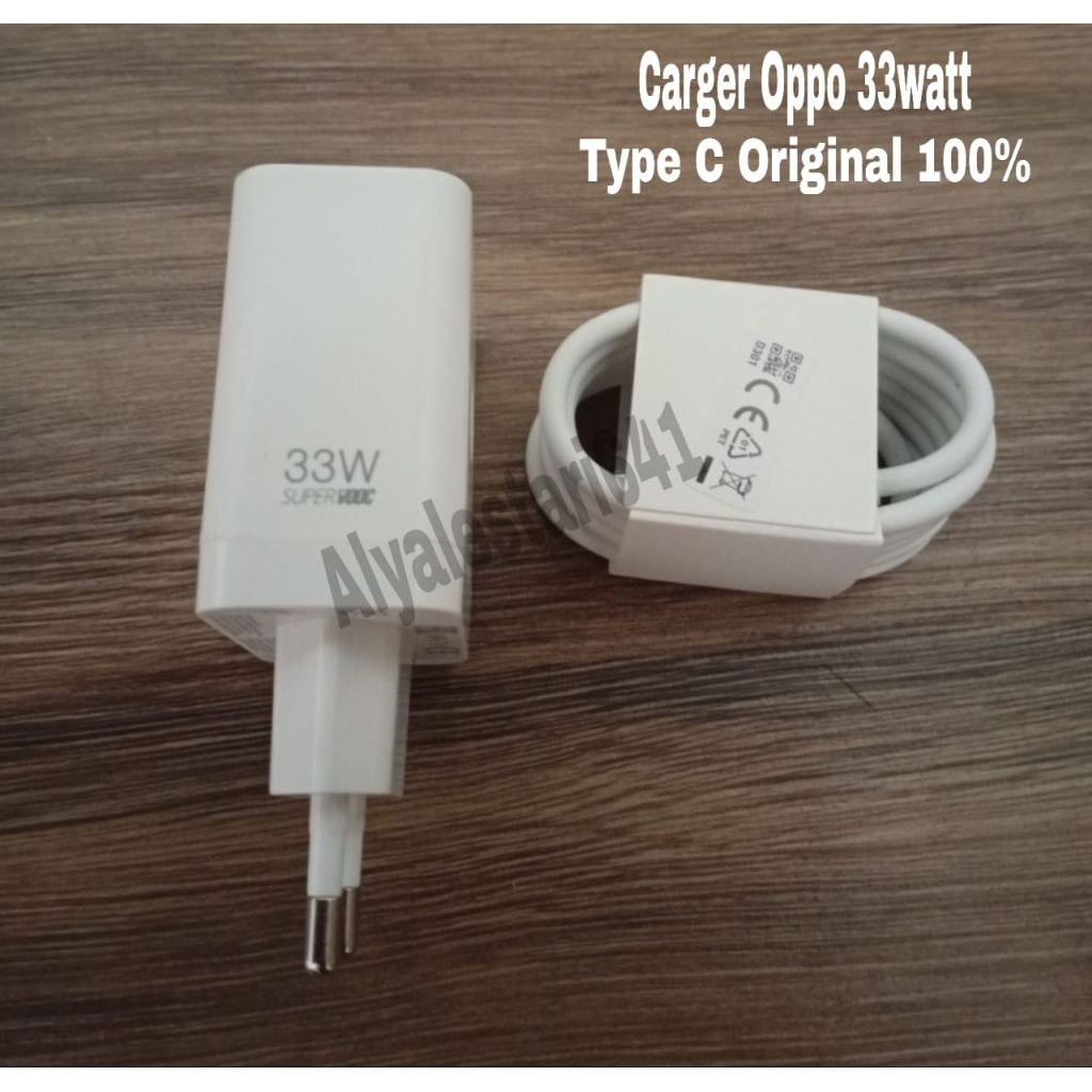 CARGER OPPO RENO 7 ORIGINAL 100% 33WATT USB TYPE C SUPER VOOC CASAN ORI FAST CHARGING CHARGER