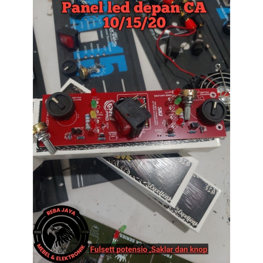 Panel depan ca10 15 20 fullset potensio saklar knop