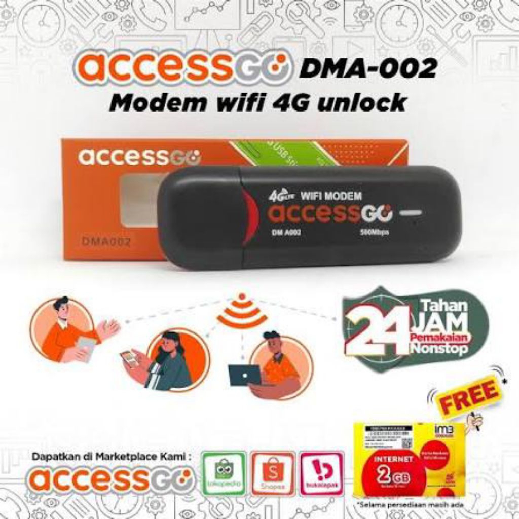 Modem 4G AccesGo DMA-002 Unlock All Operator