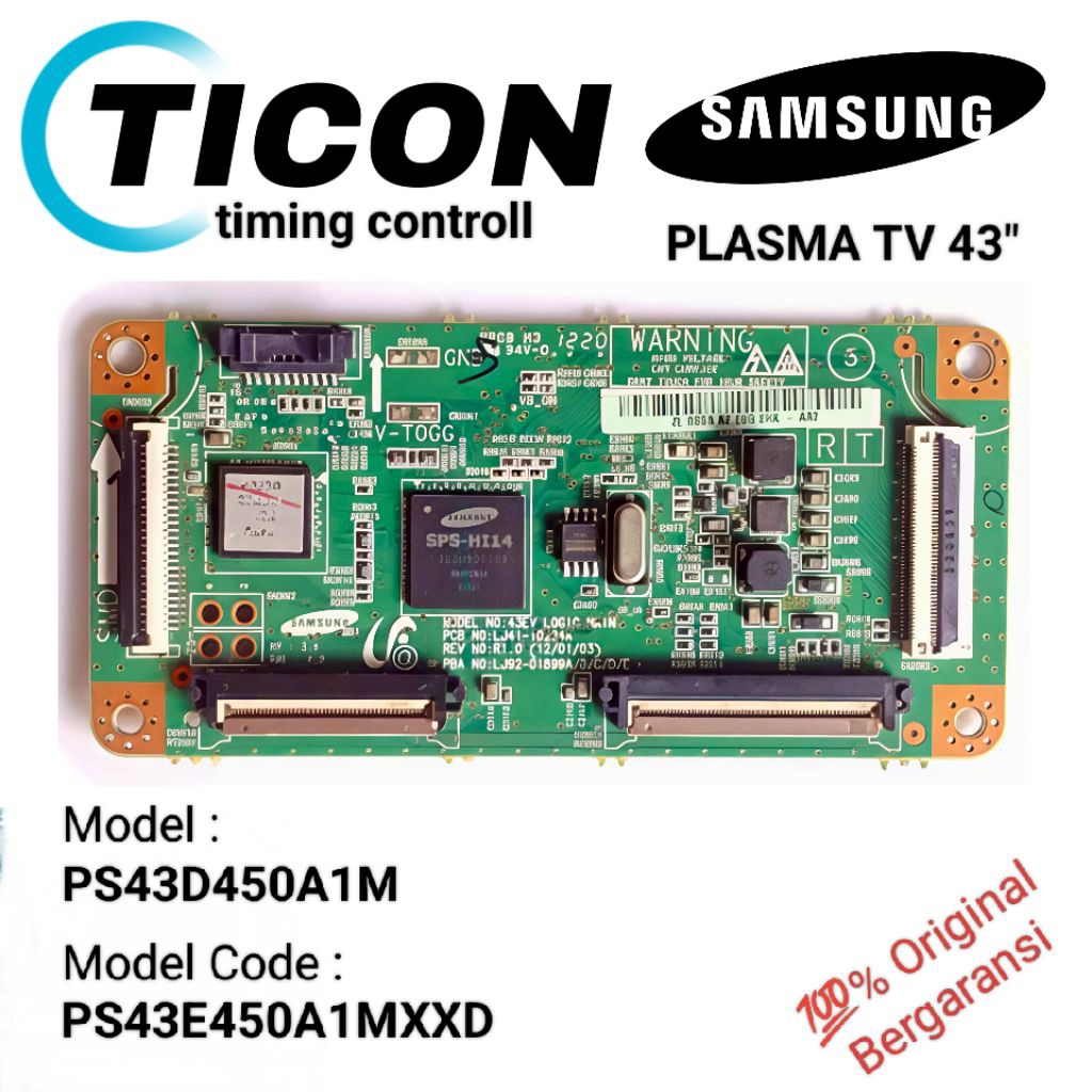 TICON / LOGIC Samsung PLASMA 43"  PS43E450A1M PS43E450 PS 43E450 kompetible 43e450 43e470 43e490 100