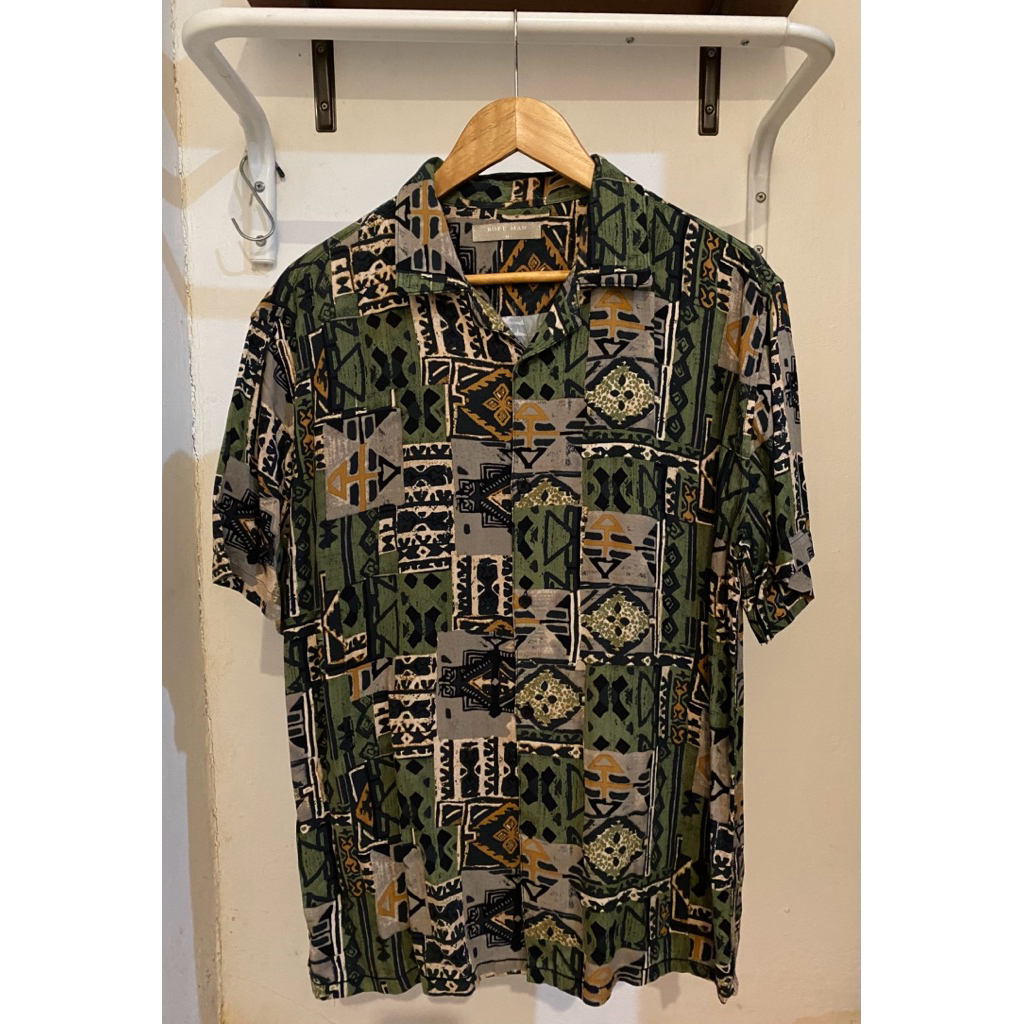 Kemeja Open Collar Navajo Rope Man ( M )