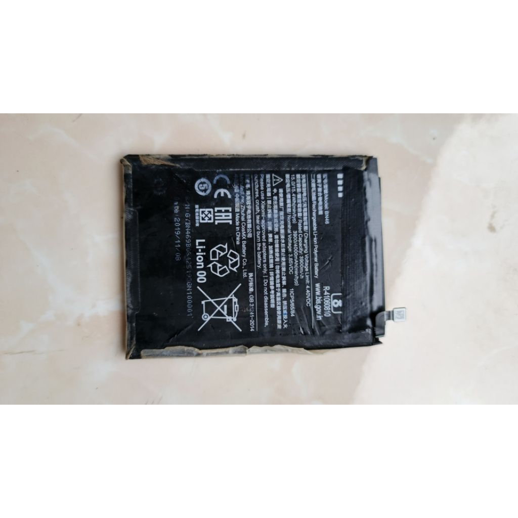 baterai redmi note 8 ori copotan