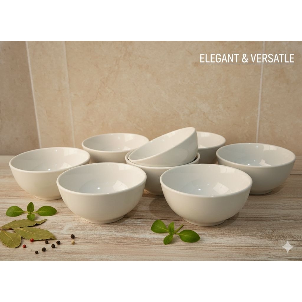 Mangkok Kecil Mini / Mangkuk Cuko Keramik Porcelain Merk Lionex