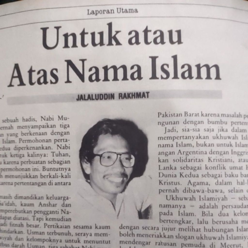 ORI  Majalah Tempo Retak di tengah Islam - Tim redaksi, 98 hal, tahun 1987