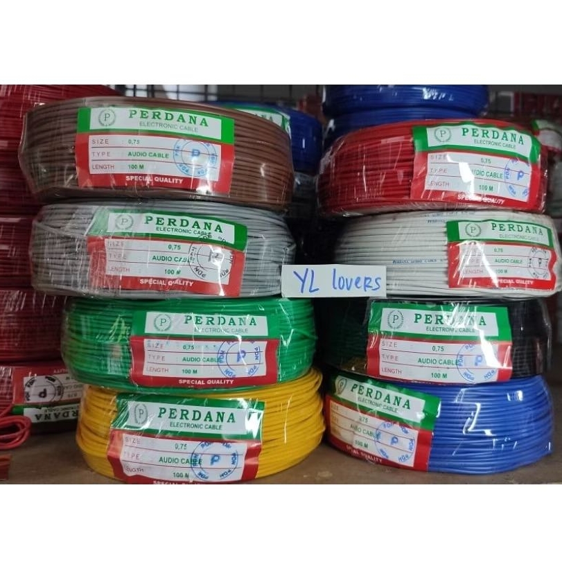 Kabel nyaf 0.75 perdana/ kabel serabut 0.75 perdana/ kabel nyaf 0.75/kabel serabut panel