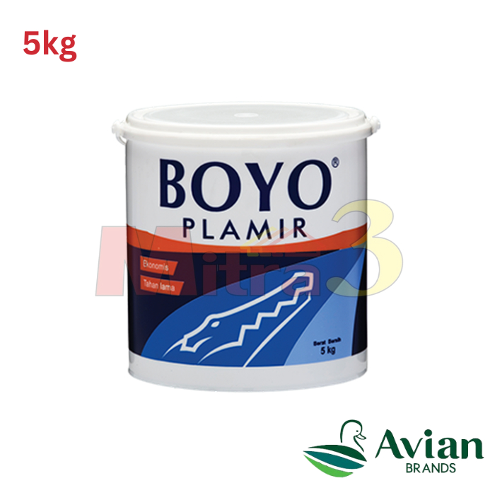 Cat Plamir Tembok Boyo Plamir 5 KG / Plamir Plamur Dinding Dempul Tembok 5KG