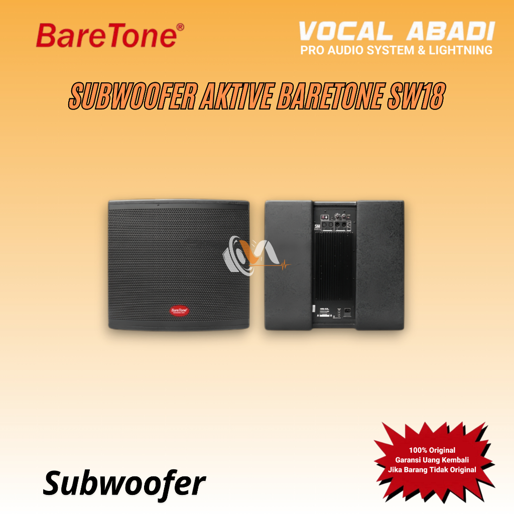 SUBWOOFER AKTIVE BARETONE SW18