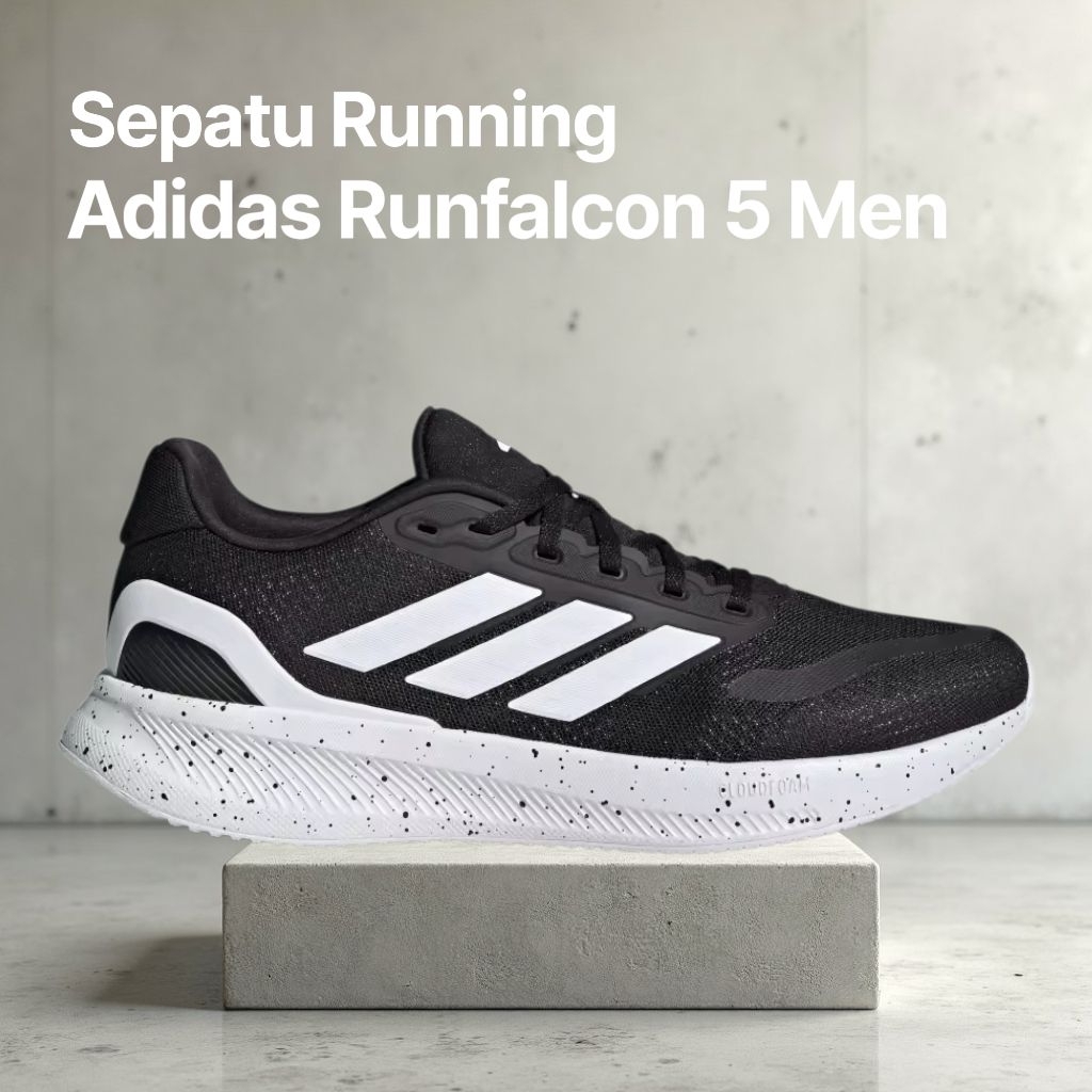 Adidas Runfalcon 5 Black Running Shoes Men