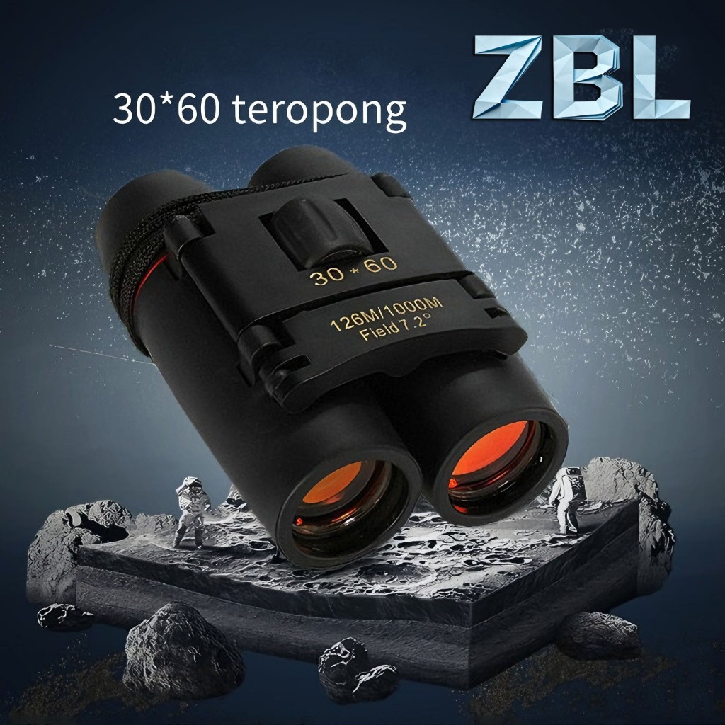 ZBL Teropong Ganda 30x60 Kualitas Premium | 60mm Besar + Anti Air & Night Vision | Dikirim Cepat Lok