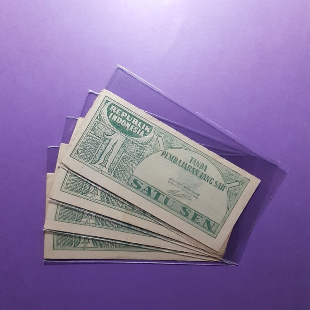 Uang kuno ori 1 sen tahun 1945