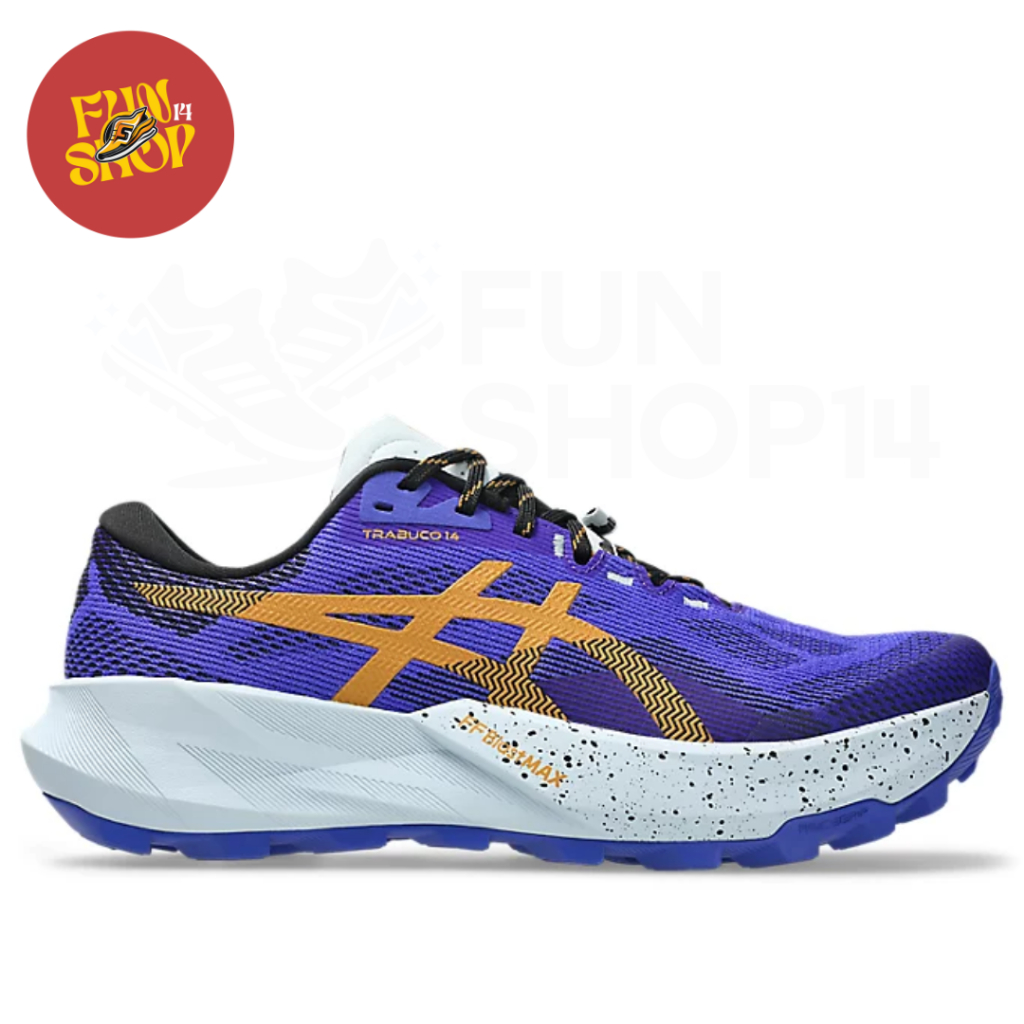 Sepatu Lari Pria Asics TRABUCO 14 Men's Trail Running Shoes Cobalt Burst/Sandstorm - 1011C166.400