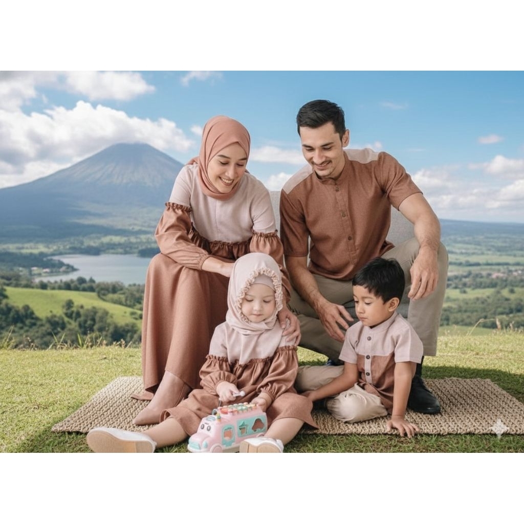 COUPLE KELUARGA LEBARAN 2026/SARIMBIT KELUARGA RAYA/SARIMBIT HANNA/COUPLE FAMILY SET/FAMILY SET/SARI
