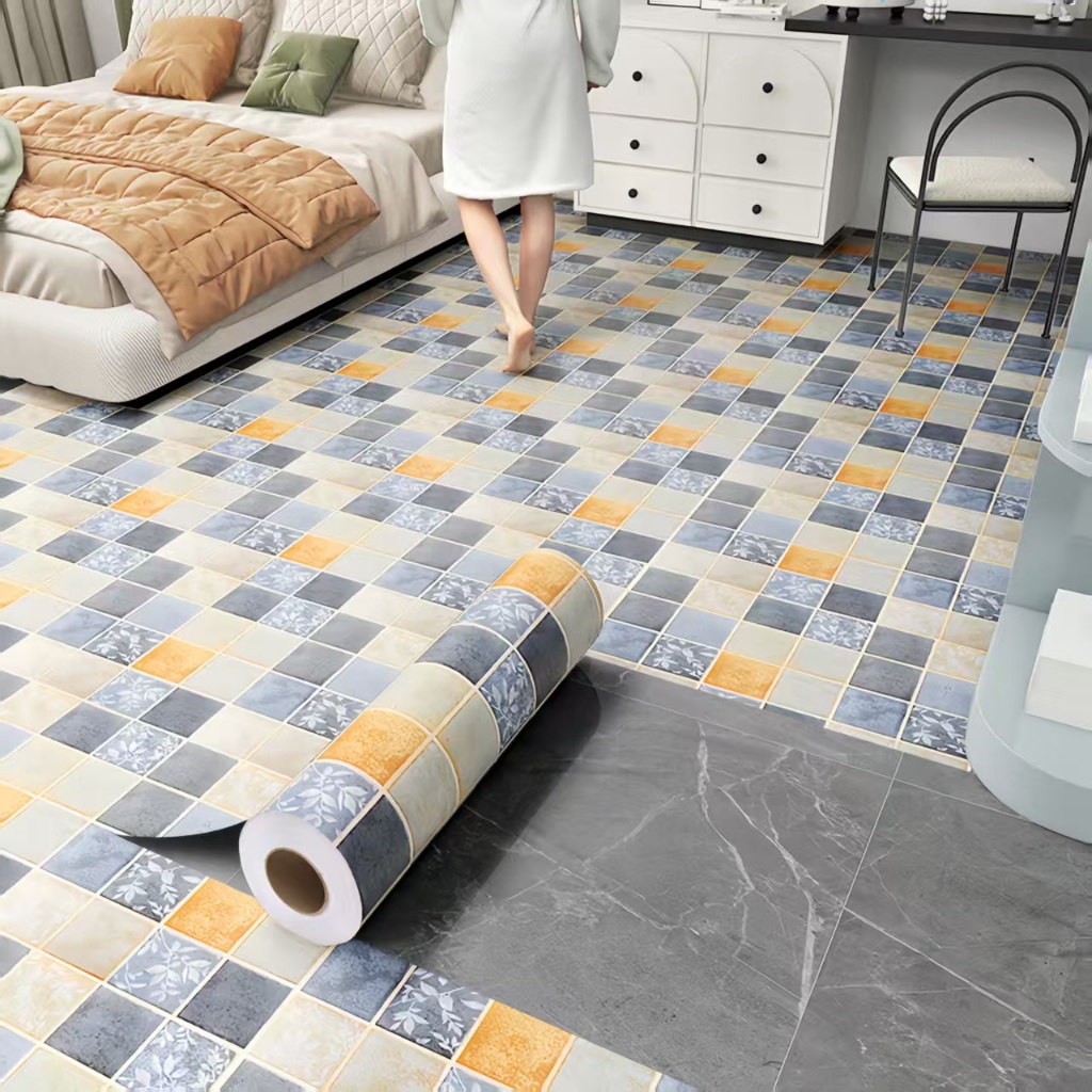 Wallpaper Stiker Lantai Dinding Stiker Lantai Tahan Air Wallpaper Lantai Bahan Tebal Perekat Diri To