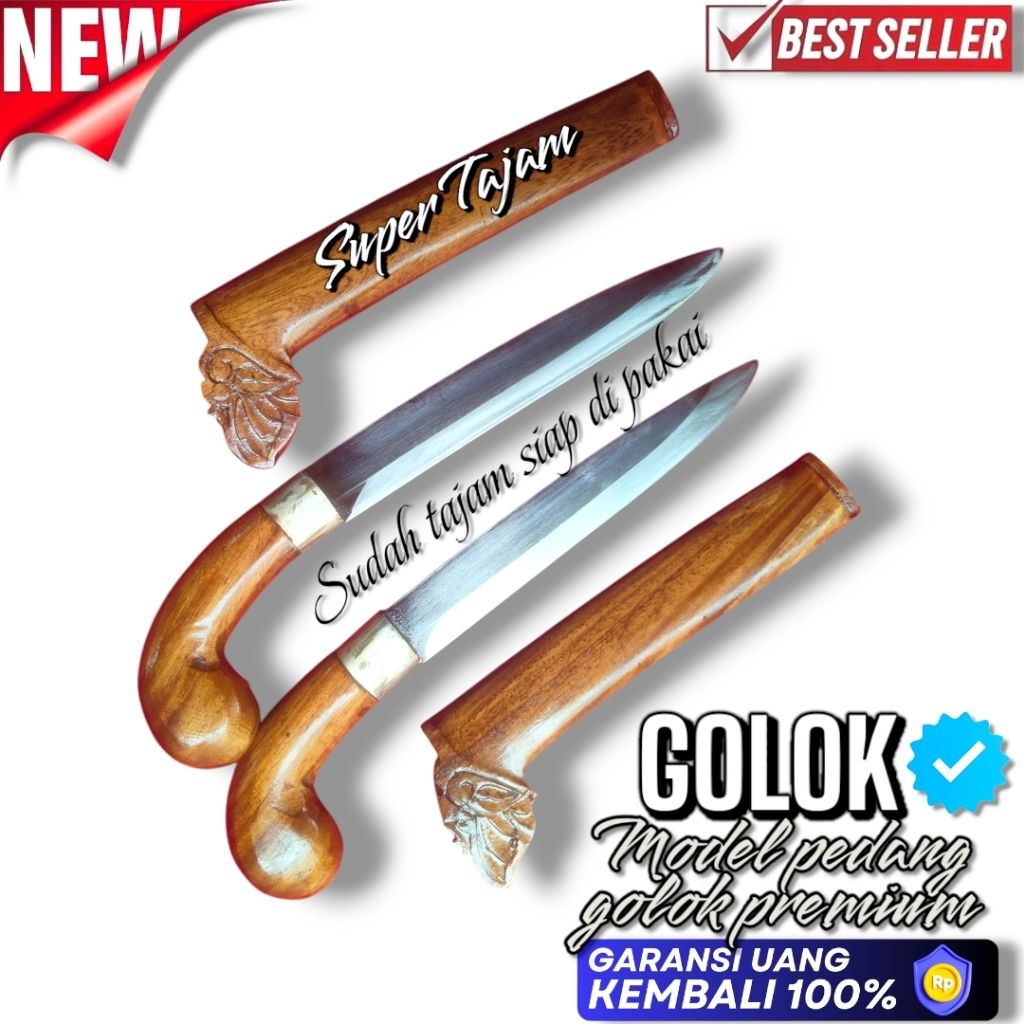 PERKAKAS KEBUN MODEL PEDANG BAJA TEMPA KUAT TAJAM BEST SELLER