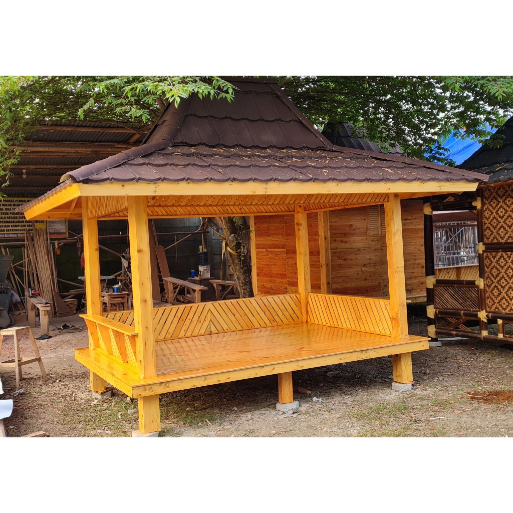 Saung Gazebo 3x2 kayu