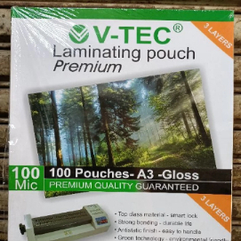 Plastik Laminating A3/Plastik laminating100mic/Laminating A3 V-TEC